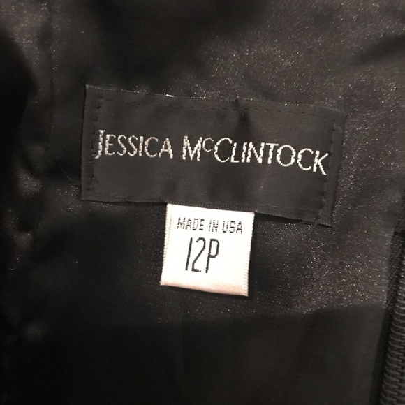 Jessica McClintock Strapless Cocktail Party Dress - Picture 7 of 7